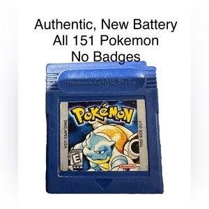 Authentic All 151 New Battery Pokémon Blue Version